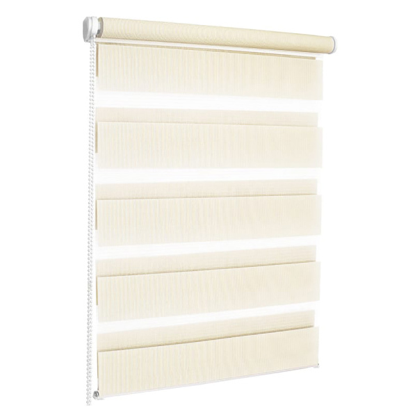 Штора рулонная День-Ночь молочный 48х170 см 400503048