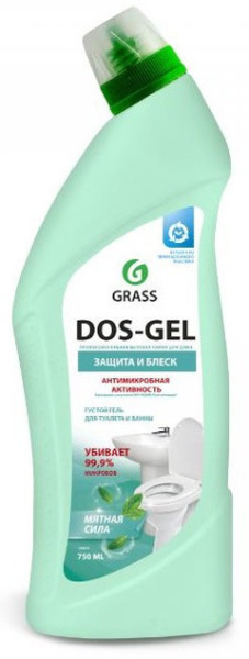 Гель для туалета и ванны GRASS DOS GEL Мятная Сила 750 мл