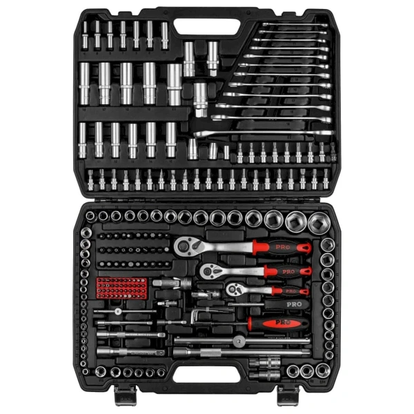 Набор головок и ключей 216пр. 1/4",3/8",1/2" PRO STARTUL STUTTGART (PRO-216S)