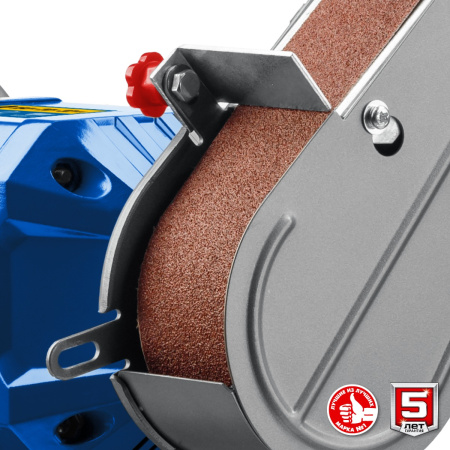 Заточной станок ЗУБР ПТЛ-150 с шлифовальной лентой, d150 мм, 300 Вт