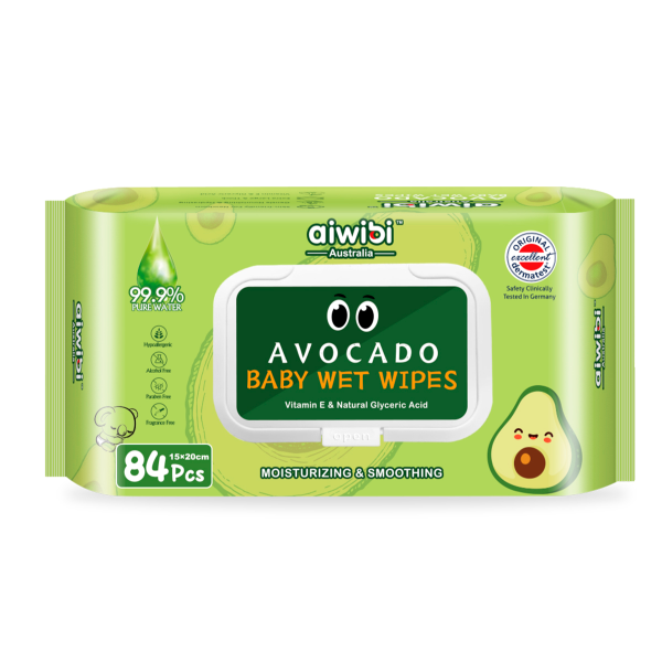 Салфетки влажные Aiwibi Avacado 84шт AWB-84-2