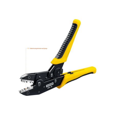 SPK-10 пресс-клещи для медных наконечников и гильз 0.5 - 10 мм.кв, STAYER Professional