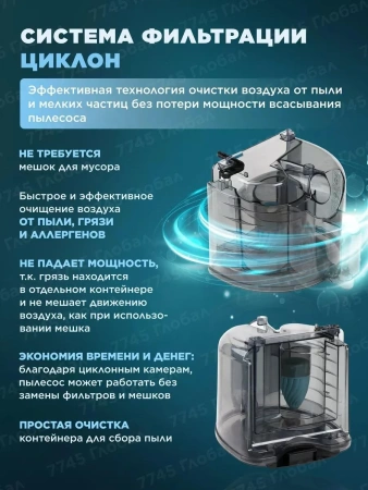 Пылесос бытовой NORMANN AVC-214
