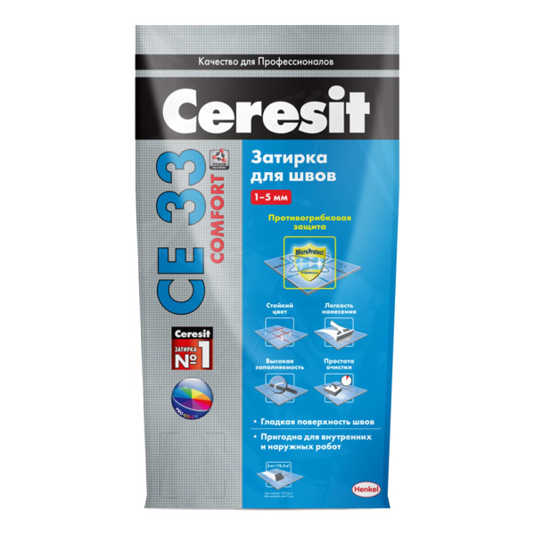 Ceresit затирка CE33 Comfort (5 кг)  Серая (07)