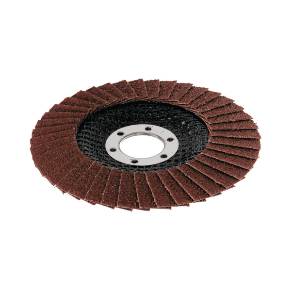 Круг лепестковый торцевой конический TULEX 85231-180-80, оксид алюминия, 180х22.2мм, Р80