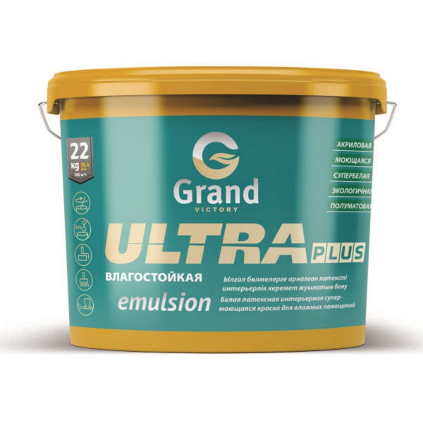 Краска акриловая в/д Grand Victory "ULTRA plus emulsion" 13 кг