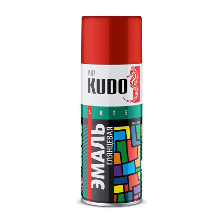 Аэрозоль эмаль 520мл универсальная красная KU-1003