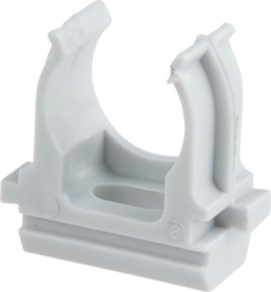 Крепеж-клипса для трубы ПВХ/ПНД 25мм (10шт) ЮПИТЕР