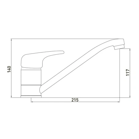 Смеситель д/к Gross Aqua Optima (3509511C-G0146) "п"р40"