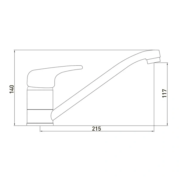 Смеситель д/к Gross Aqua Optima (3509511C-G0146) "п"р40"