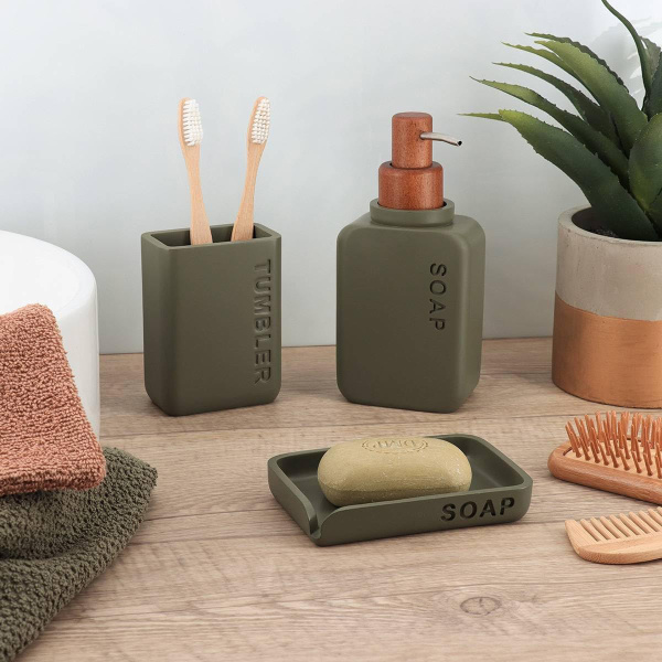 Мыльница Tendance ENGRAVED OLIVE GREEN 642101401