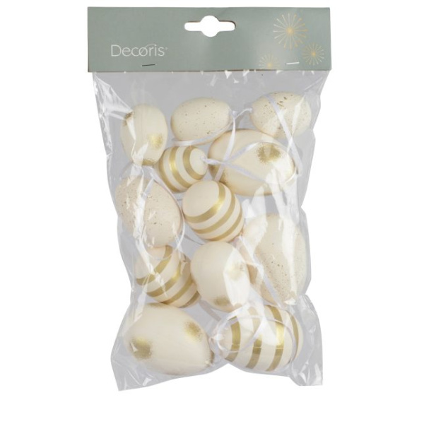 Украшение пасхальное Decoris Яйцо Easter in tulips 6х4 см см 3 диз 809966