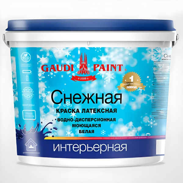 Краска интерьерная Гауди "Снежная" 14 кг