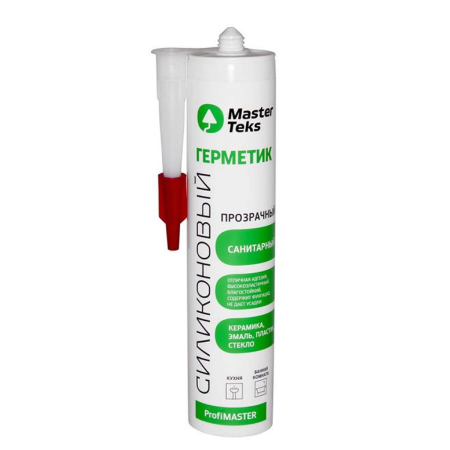 MasterTeks PM герметик силиконовый санитарный 0,29 прозрачный (РОССИЯ)