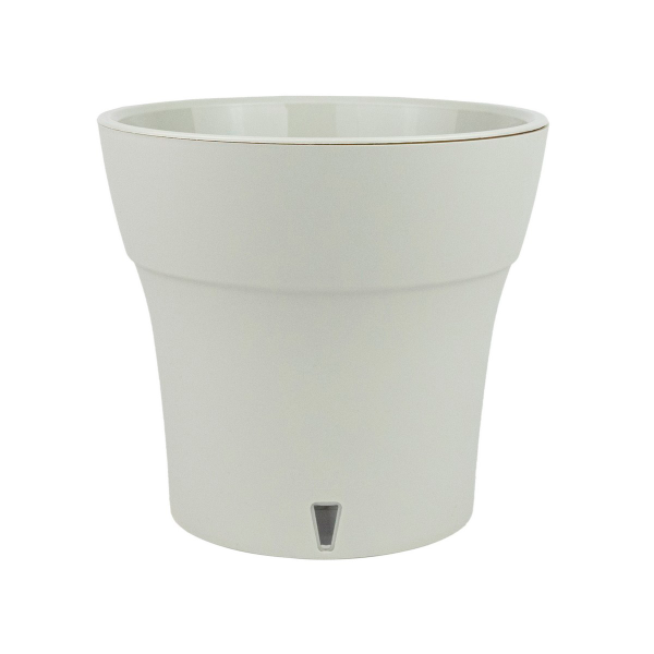 Горшок пластиковый с вкладкой, ДАЛИ СОФТ 2,1 л, цвет Серый