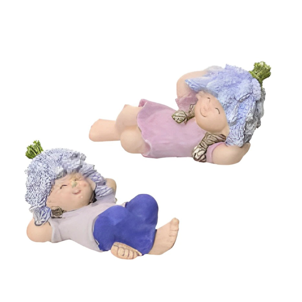 Фигура садовая мальчик, девочка в ассорт. 2 дизайна 7х12х16,5 см 811843 Kmg