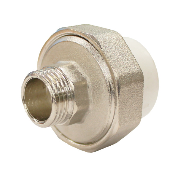 Переходник ПП-НР 25*1/2 разъёмный белый