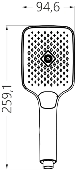 Лейка для душа GROSS AQUA Level 3 режима GA23219