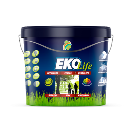 Краска "EKO Life" моющаяся гипоаллергенная акриловая 24 кг