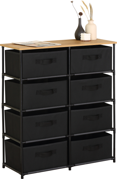 Комод широкий GDX 8 отделений 75,6х30х89 см CN