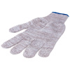 Перчатки трикотажные, с ПВХ точкой, серый меланж, 10 класс// Россия