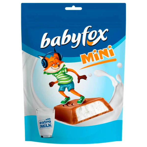 Конфеты шоколадные BabyFox mini с молочной начинкой 120 г