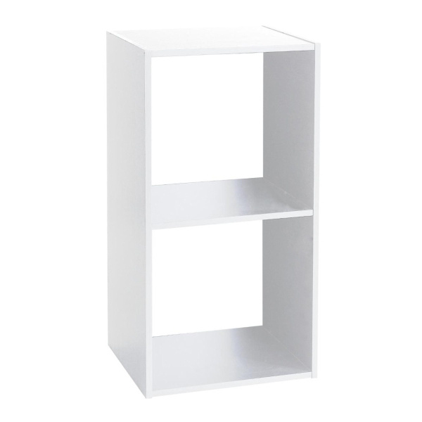 Полка деревянная 5Five 2-х ярусная  34,4х32х67,6 см белый 138967С