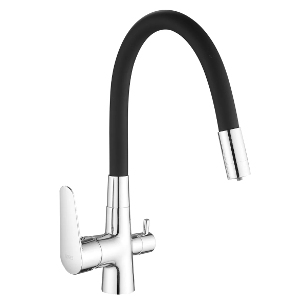 Смеситель д/к с подключением к фильтру, черный ESKO Coral CL 03 B