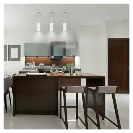 Светильник Gauss Overhead подвесной цилиндр 12W 920lm 4100K 170-240V IP20 79*200мм белый LED 1/10