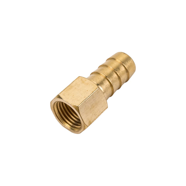 Соединение внутр. резьба 1/4" х елочка 12 мм (латунь) ECO