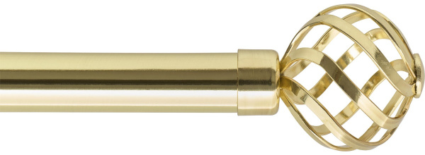 Карниз телескопический одинарный Luance FLORENCE  210-380 см золото 762021098