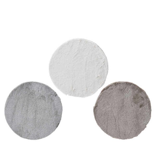 Коврик меховой Kaemingk D38 см 3 цв.в ассортименте 617822