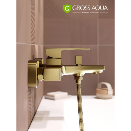 Смеситель в/д GROSS AQUA 2510880GB Грани (Edge), кор. нос