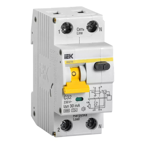 Автомат ИЭК УЗО АВДТ 32  32А