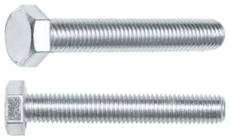 Болт М8х50 мм шестигр., цинк, кл.пр. 5.8, DIN 933 (5 шт в зип-локе) STARFIX