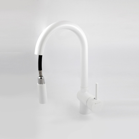 Смеситель д/кухни с вытяж.изливом GROSS AQUA 3140609MW Extra