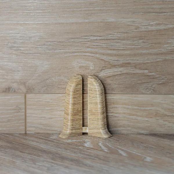 Торцевые (пара) для плинтуса 55мм "Идеал Классик", 213 Дуб северный