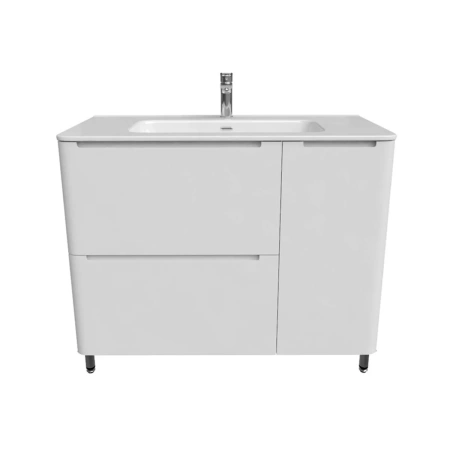 Тумба IDDIS с умывальником, напольная, 100 см, белая, Edifice, IDDIS, EDI10WFi95K