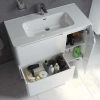 Тумба IDDIS с умывальником, напольная, 100 см, белая, Edifice, IDDIS, EDI10WFi95K