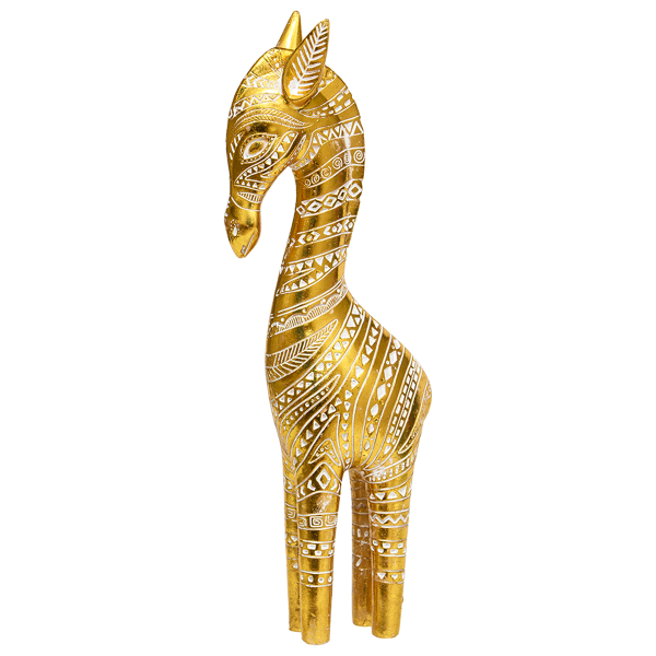 Статуэтка Вещицы Зебра золотая 12х6х32 см Tin-08