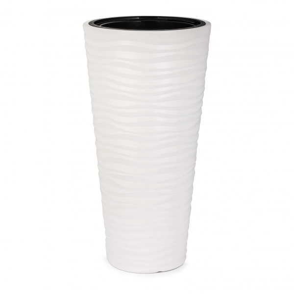 Кашпо напольное Оазис D290мм 5,0/25,0л h 57,5см со вставкой светло-бежевый М8077