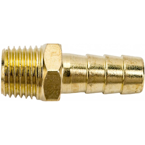 Соединение нар. резьба 1/4" х елочка 10 мм (латунь) ECO