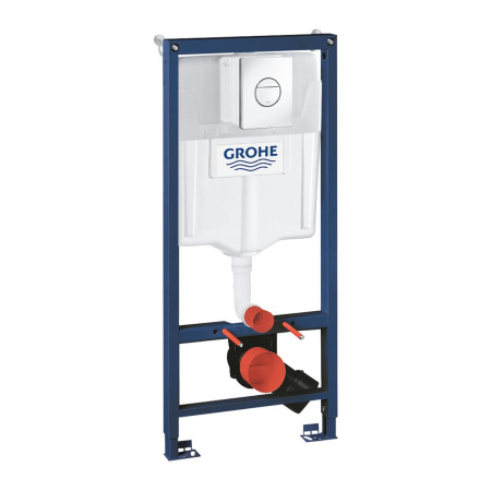 Инсталляция Grohe 38832000 Solido 3 в 1 для подвесного унитаза, с накладной панелью Nova Cosmo и с п