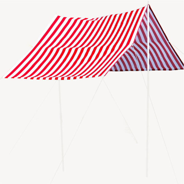 Тент пляжный со стойками 300х170 см полиэфир 140г/м2 стойки 25 мм X11000430 К