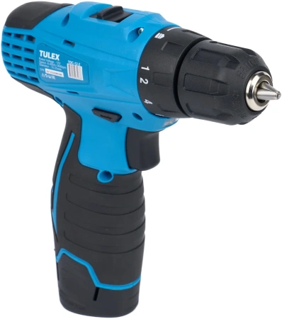 Дрель-шуруповерт TULEX TDL-12-2,2-х скор.,Li-Ion,рев.,20+1,БЗУ,10мм,0-350и0-1100об/мин,2А/ч,12В,кейс