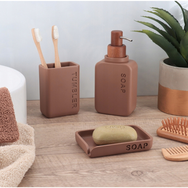 Дозатор для жидкого мыла Tendance ENGRAVED 300 мл MOCHA 62210164