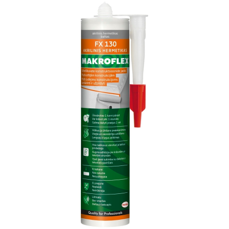 Герметик Makroflex FX 130 акриловый белый, 280мл