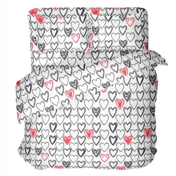 Комплект постельного белья Волшебная Ночь 1,5 сп нав. 50х70 см Love you