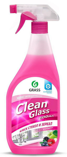 Очиститель стекол Clean Glass блеск стекол и зеркал лесные ягоды 600 мл