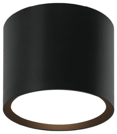 Светильник накладной WOLTA WSL-GX53/01BL IP20 под лампу GX53 Чёрный BASIC D82x70